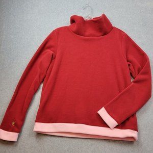 Dudley Stephens Park Slope Sweater Red Pink Womens M Turtleneck Colorblock